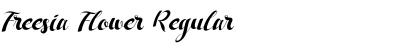 Download Freesia Flower Regular Font Title Preview