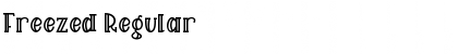 Download Freezed Regular Font Title Preview