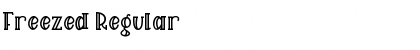 Download Freezed Regular Font Title Preview