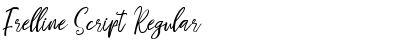 Download Frelline Script Regular Font Title Preview