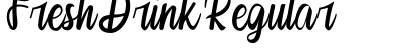 Download Fresh Drink Regular Font Title Preview