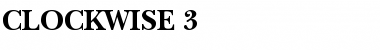 Download CLOCKWISE. 3 Bold Font Title Preview