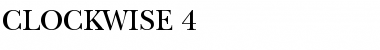 Download CLOCKWISE. 4 Regular Font Title Preview