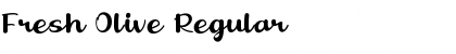 Download Fresh Olive Regular Font Title Preview