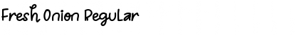 Download Fresh Onion Regular Font Title Preview