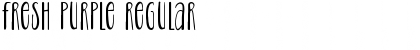 Download Fresh Purple Regular Font Title Preview