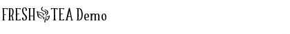 Download FRESH_TEA Demo Font Title Preview