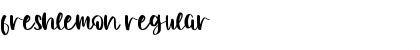 Download Freshlemon Regular Font Title Preview