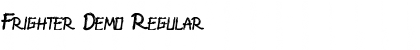 Download Frighter Demo Regular Font Title Preview