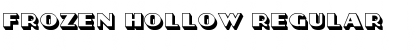 Download Frozen Hollow Regular Font Title Preview