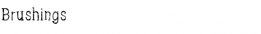 Download Brushings Regular Font Title Preview