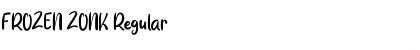 Download FROZEN ZONK Regular Font Title Preview