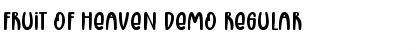 Download Fruit Of Heaven Demo Regular Font Title Preview