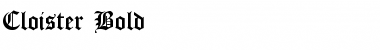 Download Cloister Bold Font Title Preview