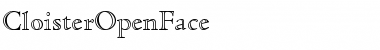 Download CloisterOpenFace Roman Font Title Preview