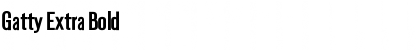 Download Gatty Extra Bold Font Title Preview