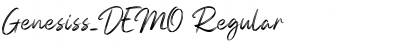 Download Genesiss_DEMO Regular Font Title Preview
