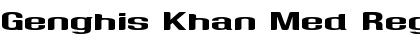 Download Genghis Khan Med Regular Font Title Preview