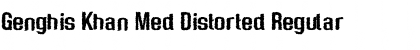 Download Genghis Khan Med Distorted Regular Font Title Preview
