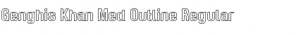 Download Genghis Khan Med Outline Regular Font Title Preview