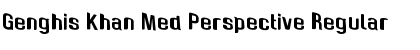 Download Genghis Khan Med Perspective Regular Font Title Preview