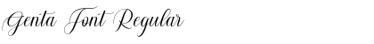 Download Genta Font Regular Font Title Preview
