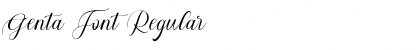 Download Genta Font Regular Font Title Preview