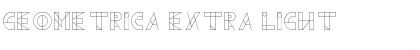 Download Geometrica Extra Light Font Title Preview