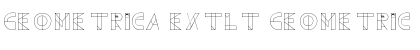 Download Geometrica ExtLt geometric Regular Font Title Preview