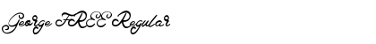Download George FREE Regular Font Title Preview