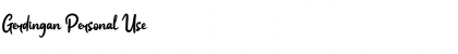 Download Gerdingan Personal Use Font Title Preview