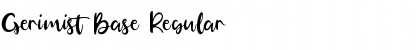Download Gerimist Base Regular Font Title Preview
