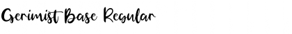 Download Gerimist Base Regular Font Title Preview