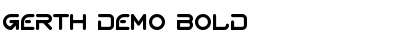 Download Gerth Demo Bold Font Title Preview