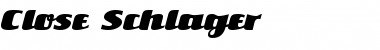 Download Close Schlager Font Title Preview