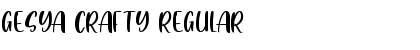 Download Gesya Crafty Regular Font Title Preview