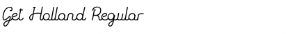 Download Get Holland Regular Font Title Preview