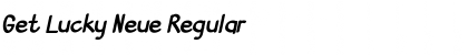 Download Get Lucky Neue Regular Font Title Preview