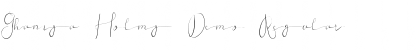 Download Ghaniya Holmy Demo Regular Font Title Preview