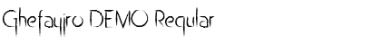 Download Ghefayjro DEMO Regular Font Title Preview