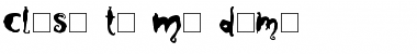 Download Close to Me Demo Regular Font Title Preview