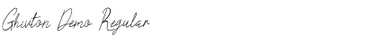 Download Ghivton Demo Regular Font Title Preview