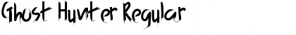 Download Ghost Hunter Regular Font Title Preview