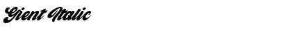 Download Gient Italic Font Title Preview
