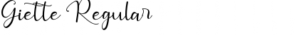 Download Giette Regular Font Title Preview