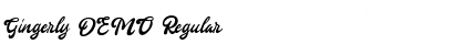 Download Gingerly DEMO Regular Font Title Preview
