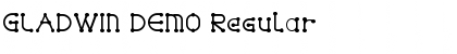 Download GLADWIN DEMO Regular Font Title Preview