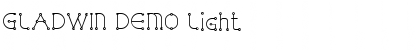 Download GLADWIN DEMO Light Font Title Preview