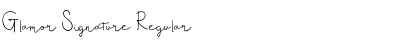 Download Glamor Signature Regular Font Title Preview