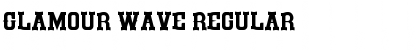 Download Glamour Wave Regular Font Title Preview